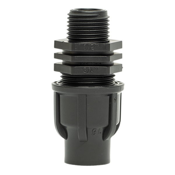Racord filet exterior pentru tub de picurare, LDPE